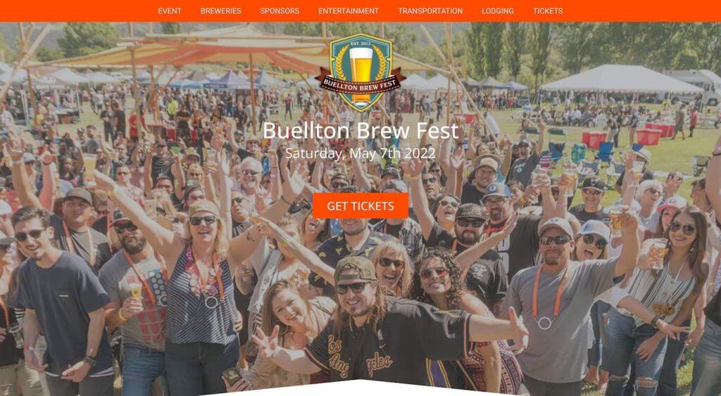 Buellton Brew Fest 2022 Park Central Webs
