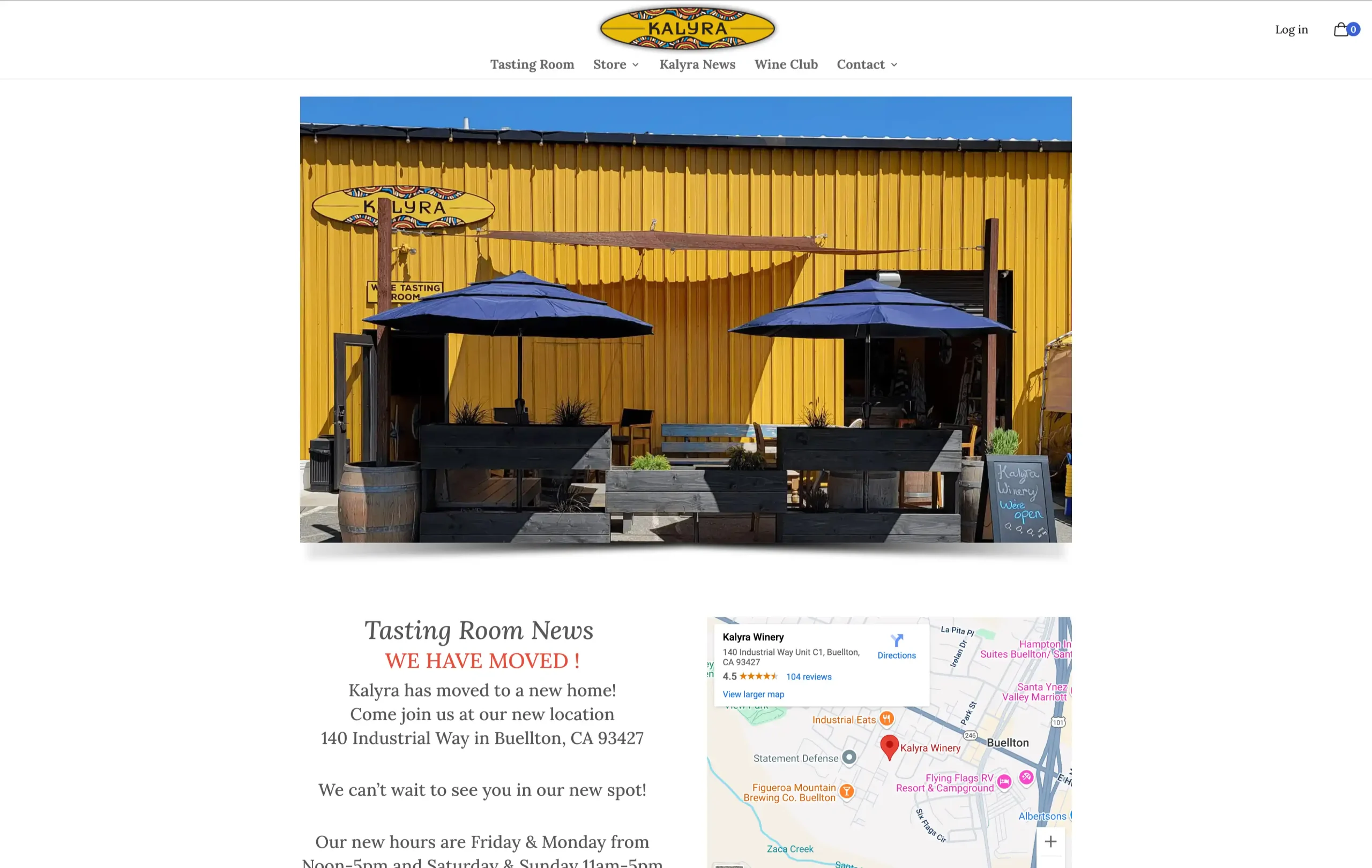 Kalyra Winery Tasting Room